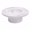 Jones Stephens 3" x 4" PVC Closet Flange with Plastic Swivel Ring and Knockout C52342