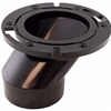 Jones Stephens 3" x 4" ABS Offset Closet Flange with Plastic Swivel Ring less Knockout C54403