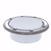 Jones Stephens 4" PVC Closet Flange with Stainless Steel Ring less Knockout C57140