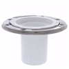 Jones Stephens 3" PVC Closet Flange with Stainless Steel Ring less Knockout C57234