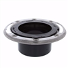 Jones Stephens 3" x 4" ABS Closet Flange with Stainless Steel Ring less Knockout  C58134