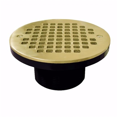 Jones Stephen 3" IPS ABS Spud with 6" Polished Brass Strainer D57305