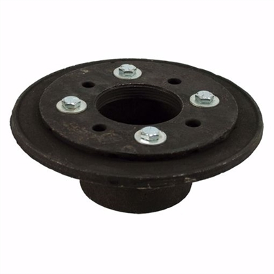 Jones Stephens 2 inch No Hub Cast Iron Shower Drain with Clamp Ring and Bolts D60902I