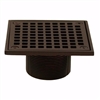 Jones Stephens Oil Rubbed Bronze 2 inch Brass Spud with 4 inch Square Strainer D6094RB
