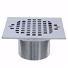 Jones Stephens 2 inch Chrome Plated Brass Spud with 4-1/4 inchChrome Plated Square Strainer D60964