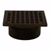 Jones Stephens Oil Rubbed Bronze 3-1/2 inch Metal Spud with 5inch Square StrainerD6096RB