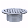 Jones Stephens 3-1/2 inch IPS Metal Spud with 6 inch Chrome Plated Round Strainer D60992