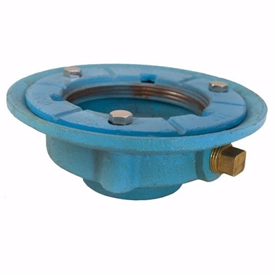 Jones Stephens 2" Code Blue IPS Drain Body with 7" Pan and 3-1/2" Spud Size - 2-1/2" Height D65202