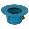 Jones Stephens 3" Code Blue No Hub Slab Drain Body with 7" Pan and 3-1/2" Spud Size - 3-3/8" Height D67300