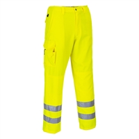 Portwest Hi-Vis Cargo Pants Yellow E046