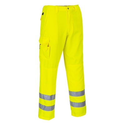 Portwest Hi-Vis Cargo Pants Yellow E046