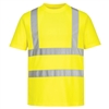 Portwest Eco Hi-Vis Short Sleeve T-Shirt (6 Pack) Yellow EC1