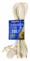 Bright-Way 20 ft Household Extension Cord White EE20W Case of 10