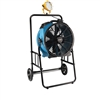 XPOWER FA-420K6-Blue warehouse/dock cooling fan kit, L-30 LED Spotlight, and 420T mobile trolley