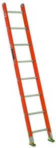 Louisville Ladder 8 Foot Fiberglass Industrial Extension Single Ladder FE3108