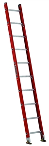 Louisville Ladder 10 Foot Fiberglass Industrial Extension Single Ladder FE3110