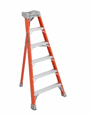Louisville Ladder Type IA 6 Foot Fiberglass 300lb Load Capacity Step Ladder FT1506
