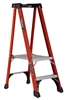 Louisville Ladder Type IAA 375-lbs Load Capacity 2-Foot Fiberglass Pinnacle Pro Platform Ladder FXP1802HD