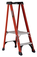 Louisville Ladder Type IAA 375-lbs Load Capacity 2-Foot Fiberglass Pinnacle Pro Platform Ladder FXP1802HD