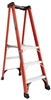 Louisville Ladder Type IAA 375-lbs Load Capacity 3-Foot Fiberglass Pinnacle Pro Platform Ladder FXP1803HD