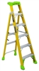 Louisville Ladder 6-Foot Fiberglass Cross-Step Ladder, Type IAA 375-pound Load Capacity FXS1406HD