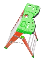 Louisville Ladder 6 Foot 300lb Load Capacity Fiberglass Cross Step/Shelf Ladder FXS1506