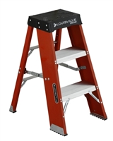Louisville Ladder Type IAA 3 Foot Lightweight Fiberglass Heavy-Duty 375lb Load Capacity Industrial Platform Step Stool FY8003