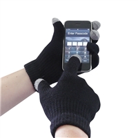 Portwest Touchscreen Knit Glove Black GL16
