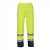 Portwest Hi-Vis Classic Contrast Rain Pants Yellow/Black H444