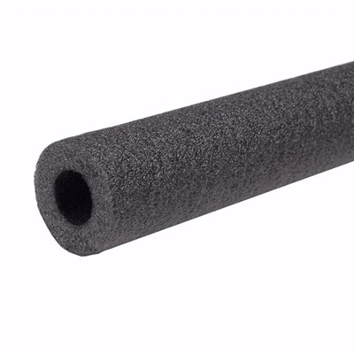 Jones Stephens 2-1/8" ID (2" CTS) Semi-Slit Black Polyethylene Foam Pipe Insulation, 3/4" Wall Thickness, 54 ft. per Carton I54218