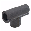 Jones Stephens 1" ID Self-Sealing Black Polyethylene Foam Pipe Insulation Tee, 3/8" Wall Thickness I59100