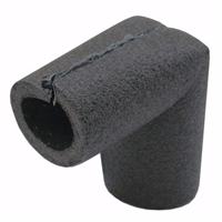 Jones Stephens 1/2" ID Self-Sealing Black Polyethylene Foam Pipe Insulation Elbow, 3/8" Wall Thickness I59150