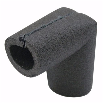Jones Stephens 3/4" ID Self-Sealing Black Polyethylene Foam Pipe Insulation Elbow, 3/8" Wall Thickness I59175
