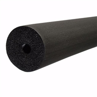 Jones Stephens 4-1/8" ID (4" CTS 3-1/2" IPS) Seamless Black Rubber Pipe Insulation, 1/2" Wall Thickness, 24 ft. per Carton I61418