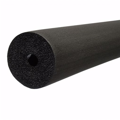 Jones Stephens 1-5/8" ID (1-1/2" CTS 1-1/4" IPS) Seamless Black Rubber Pipe Insulation, 1/2" Wall Thickness, 114 ft. per Carton I61158