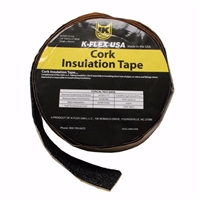 Jones Stephens 1/8in x 2inx 30ft Cork Insulation Tape, Black INT001