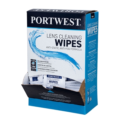 Portwest Lens Cleaning Wipes (100) PA01