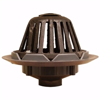 Jones Stephens 2" PVC Roof Drain with Cast Iron Dome R18001