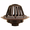 Jones Stephens 4" PVC Roof Drain with Cast Iron Dome R18006