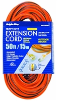 Bright-Way 50 ft Lighted End Indoor/Outdoor Extension Cord Grounded R3050CL