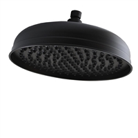 Jones Stephens 10 in. Round Pan-Style Rain Shower Head With Rubber Tips S01096WB