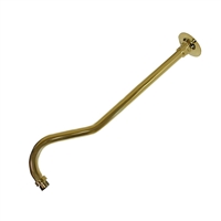 Jones Stephens 18" Polished Brass 90Â° Raised Bend Shower Arm S01157