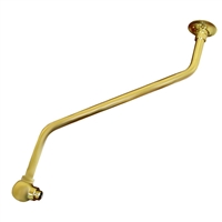 Jones Stephens 18" Polished Brass PVD Double Offset Shower Arm S01158