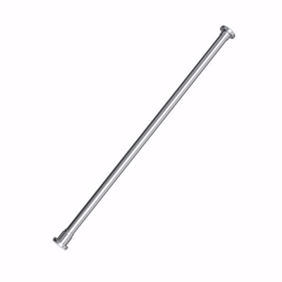 Jones Stephens 6' Aluminum Shower Rod with Plastic Jiffy Flanges S02074 Case of 10