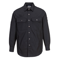Portwest Ripstop Long Sleeve Shirt Black S130