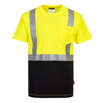 Portwest Nashville Two-Tone T-Shirt Yellow/Black S358