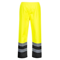 Portwest Hi-Vis Two Tone Traffic Pants Yellow/Black S486