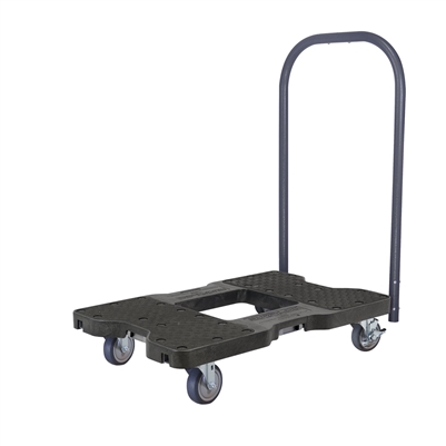 Snap-Loc 1,200 lb General Purpose E-Track Push Cart Dolly Black SL1200P4TB