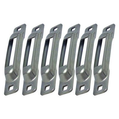 Snap-Loc Stainless Snap-Loc E-Track Single Strap Anchor SLSS6 Pack of 6