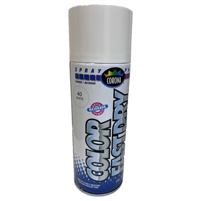 Corona Aero Spray Paint White Gloss (13.52 oz) SP-1B40 Case of 12